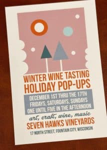 Holiday pop up poster