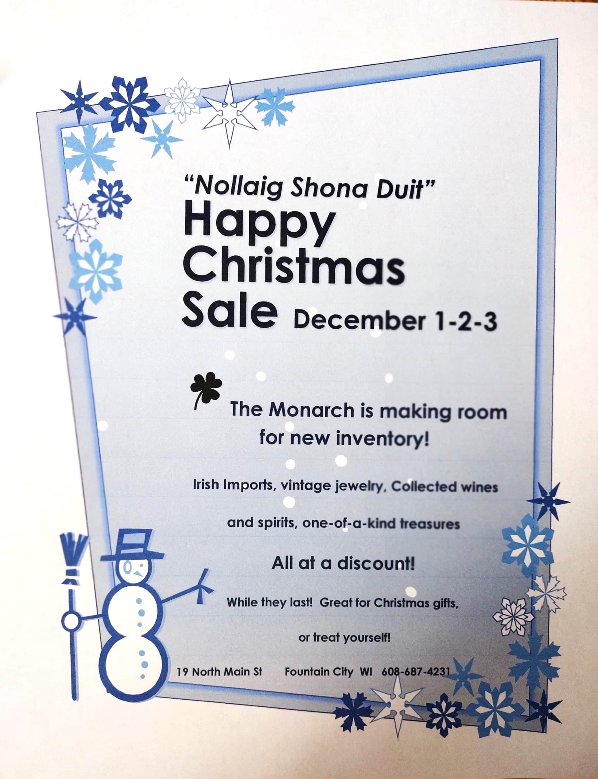 christmas sale flyer